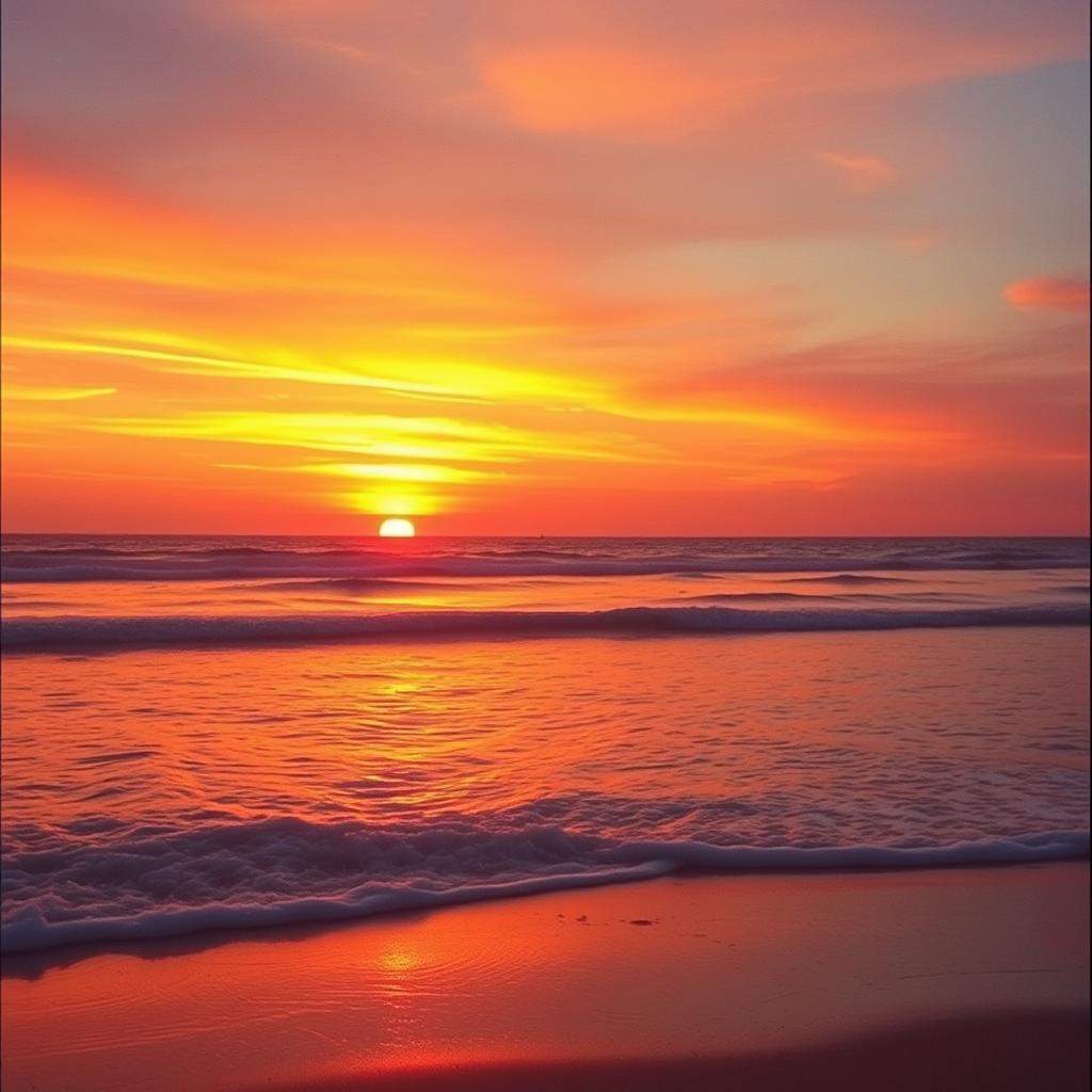 Beginnings and endings like sunrises and sets