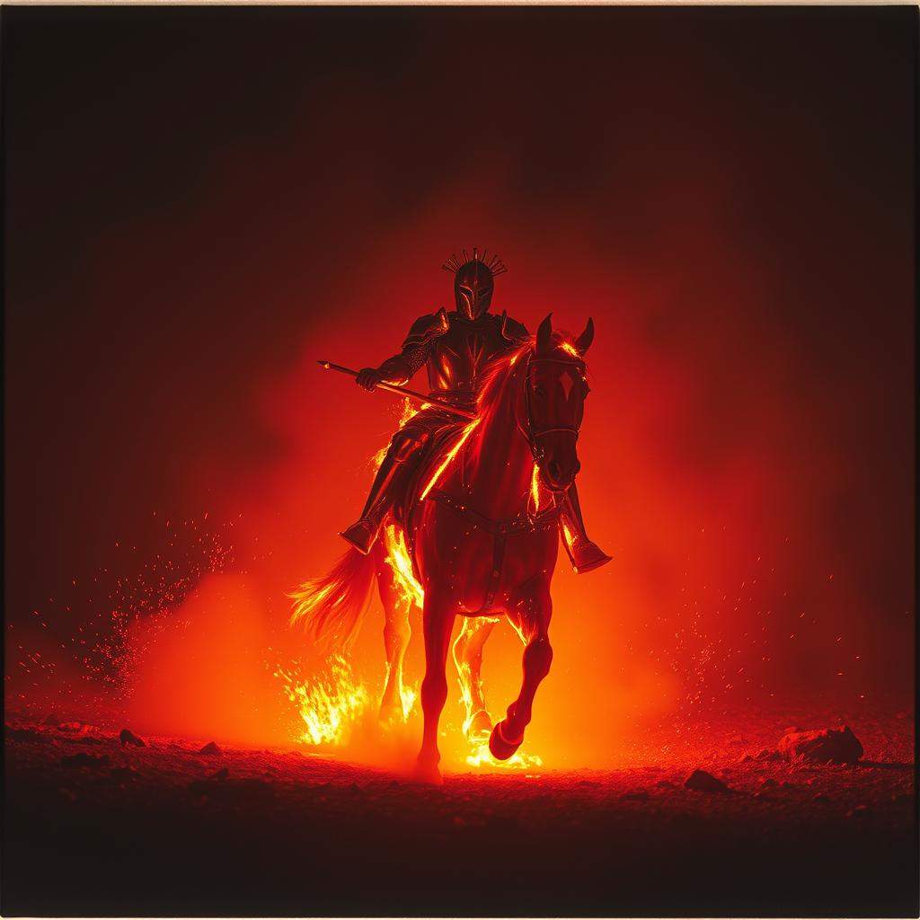 Knight on a Fiery Steed
