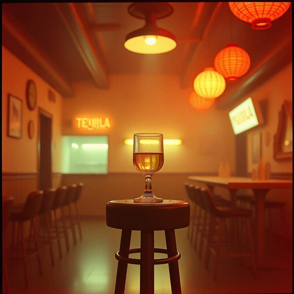 En el rincón de una cantina