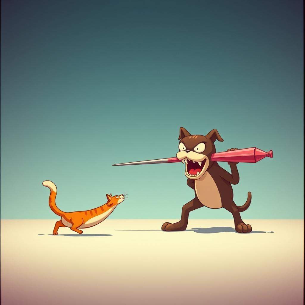 He is ready to Fight.