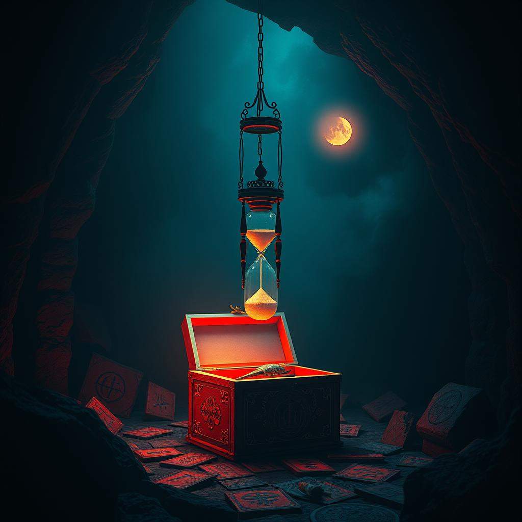 The hourglass will empty