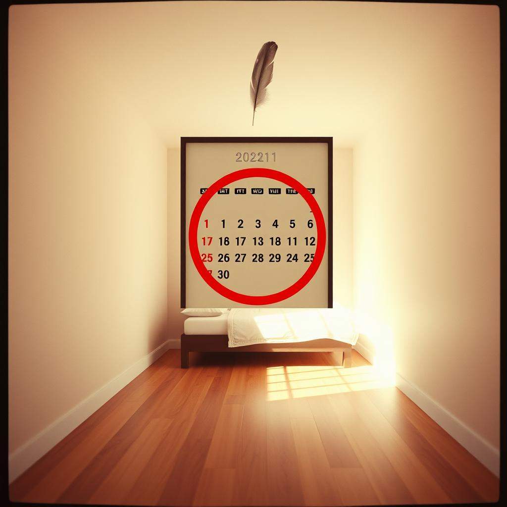 Date circled in red