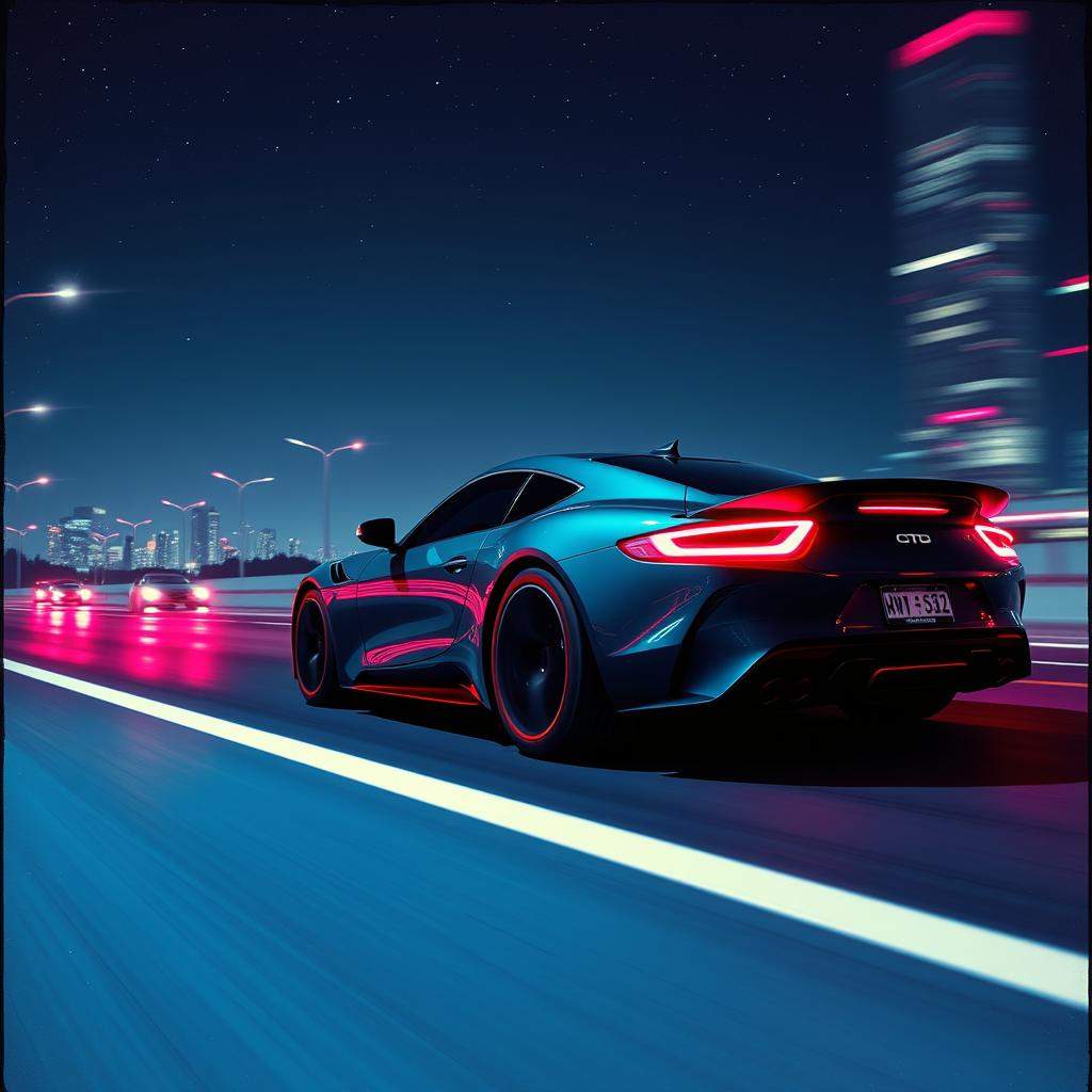 Voy en mi auto, la noche es perfecta