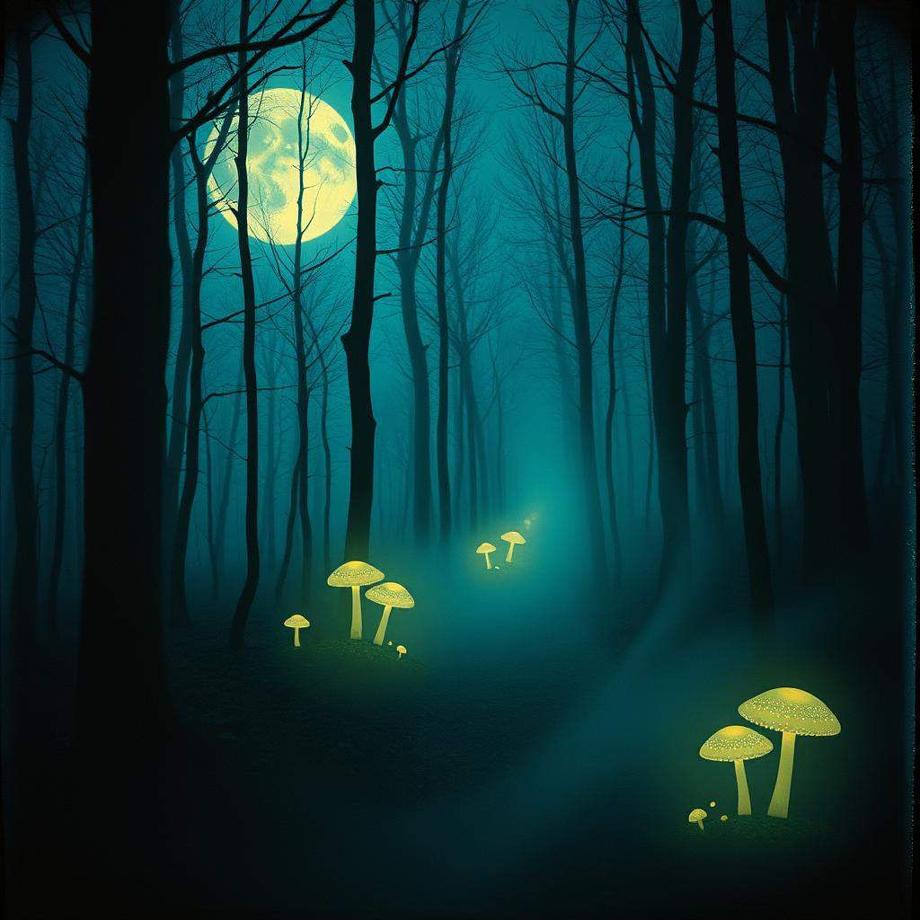 Midnight's Whispering Path (German Version)