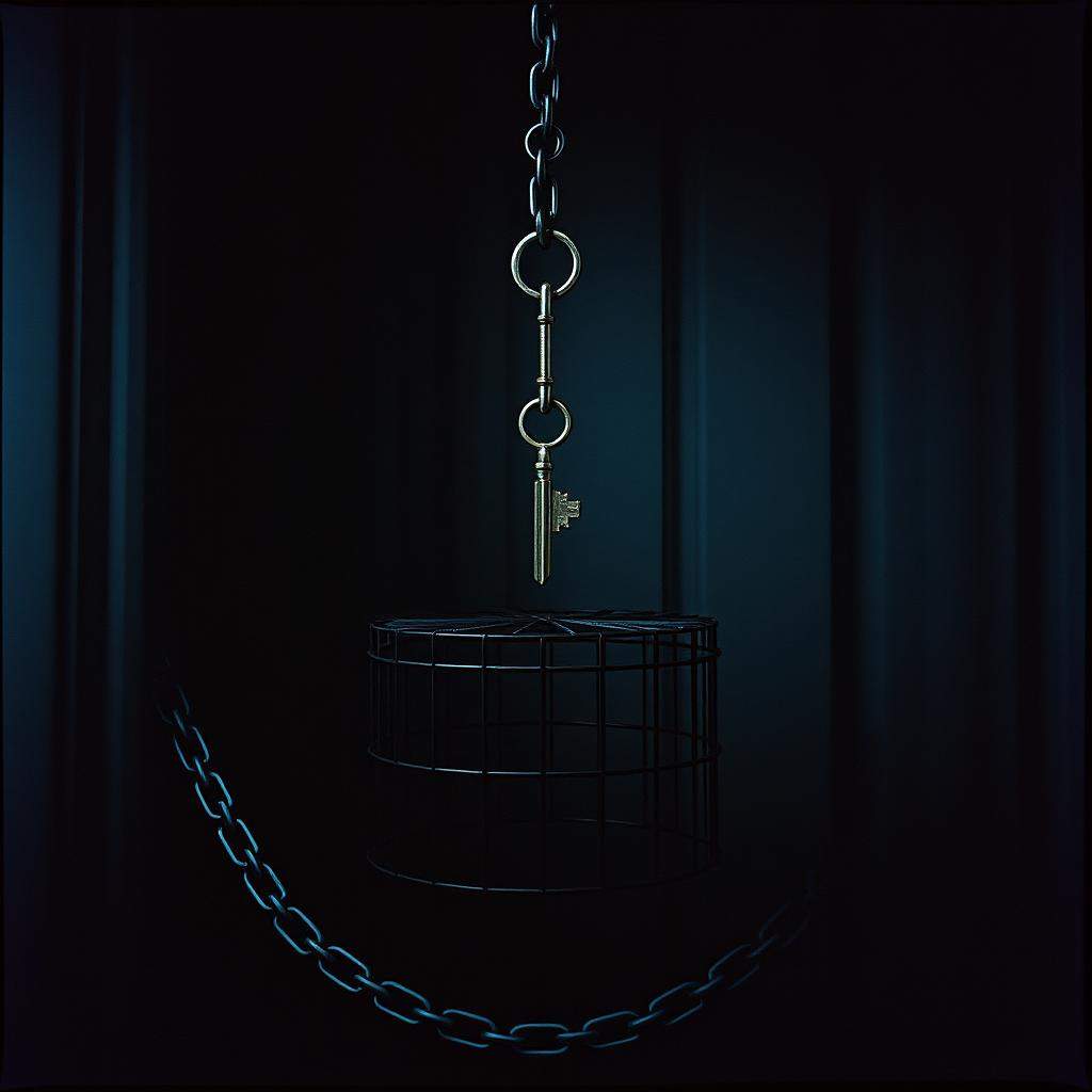 In a cage with a key