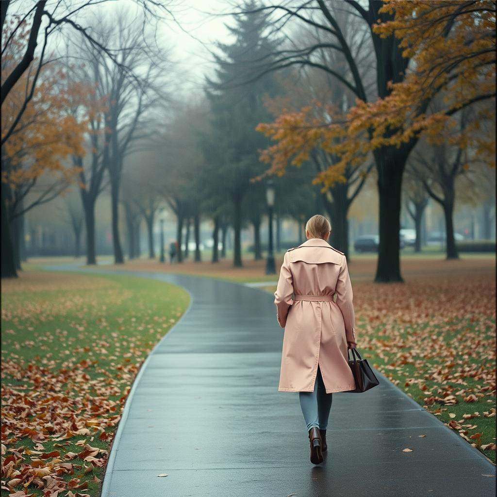 В розовом плаще