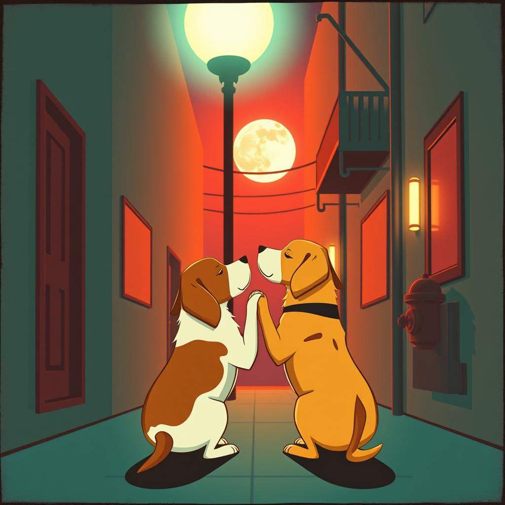 Two Dogs Slow Dancing