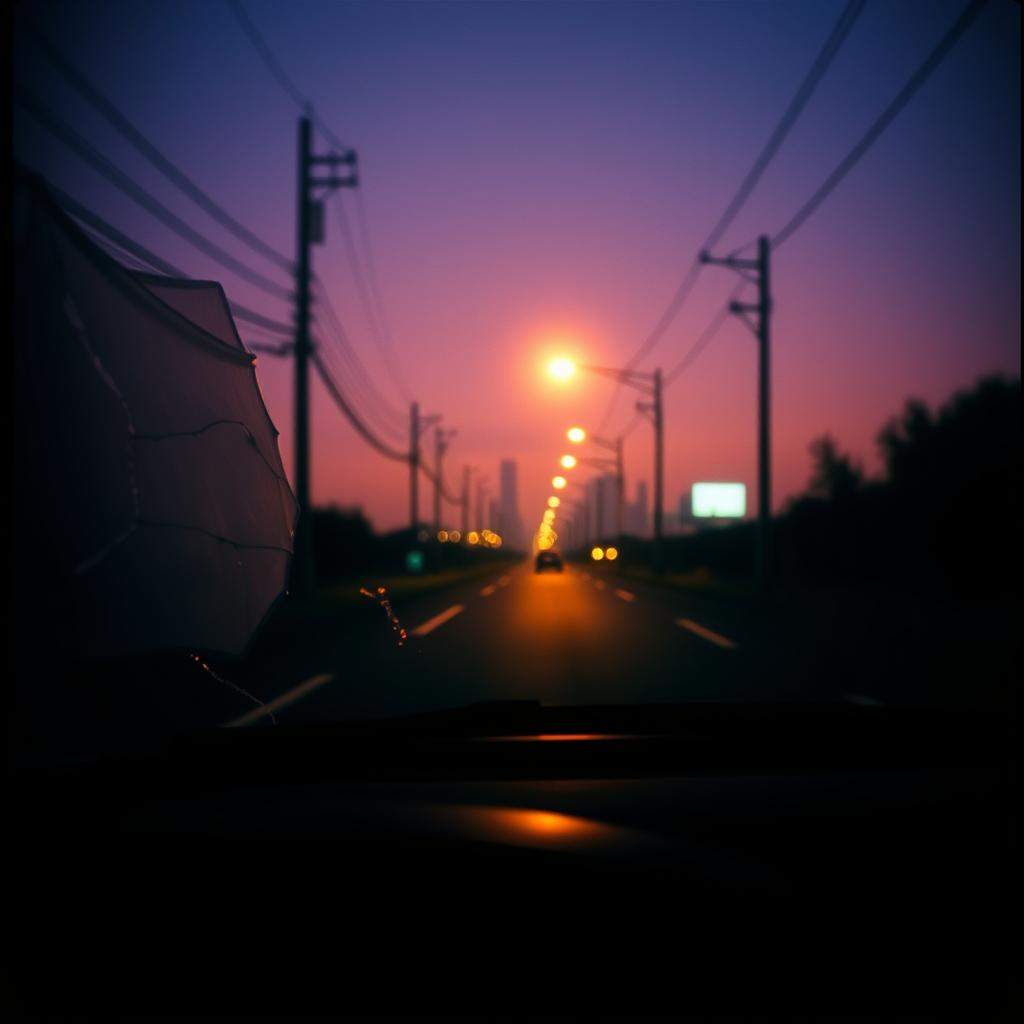Streetlight halos