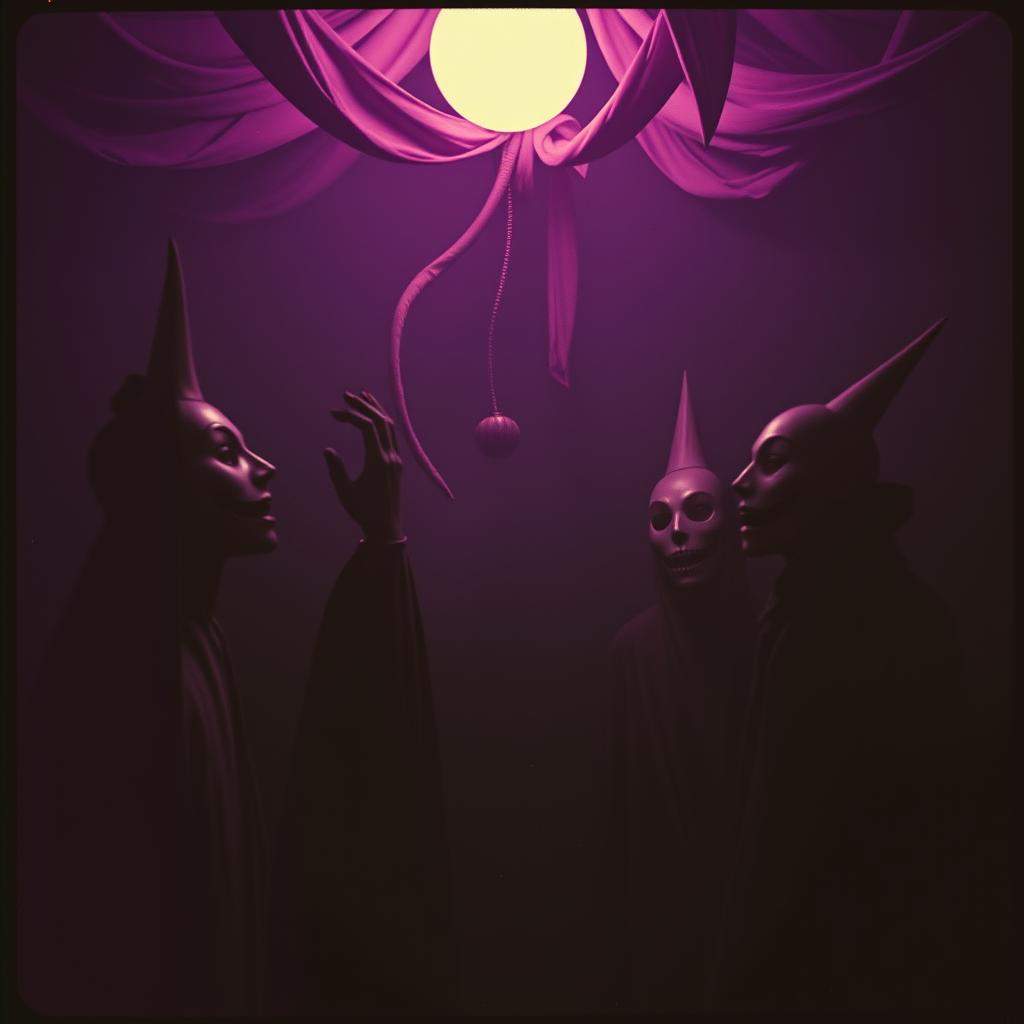 Behind the painted scare