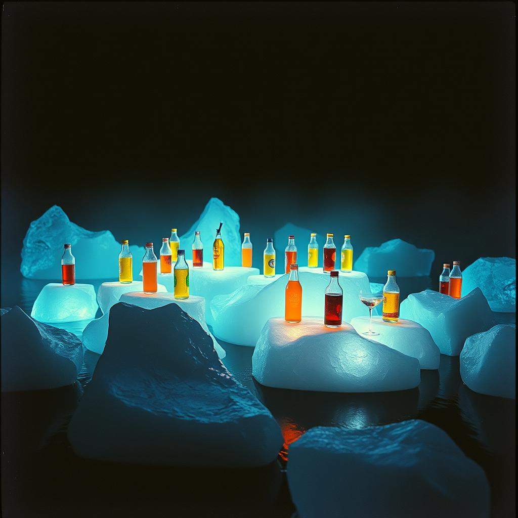 24 sittin on icebergs.