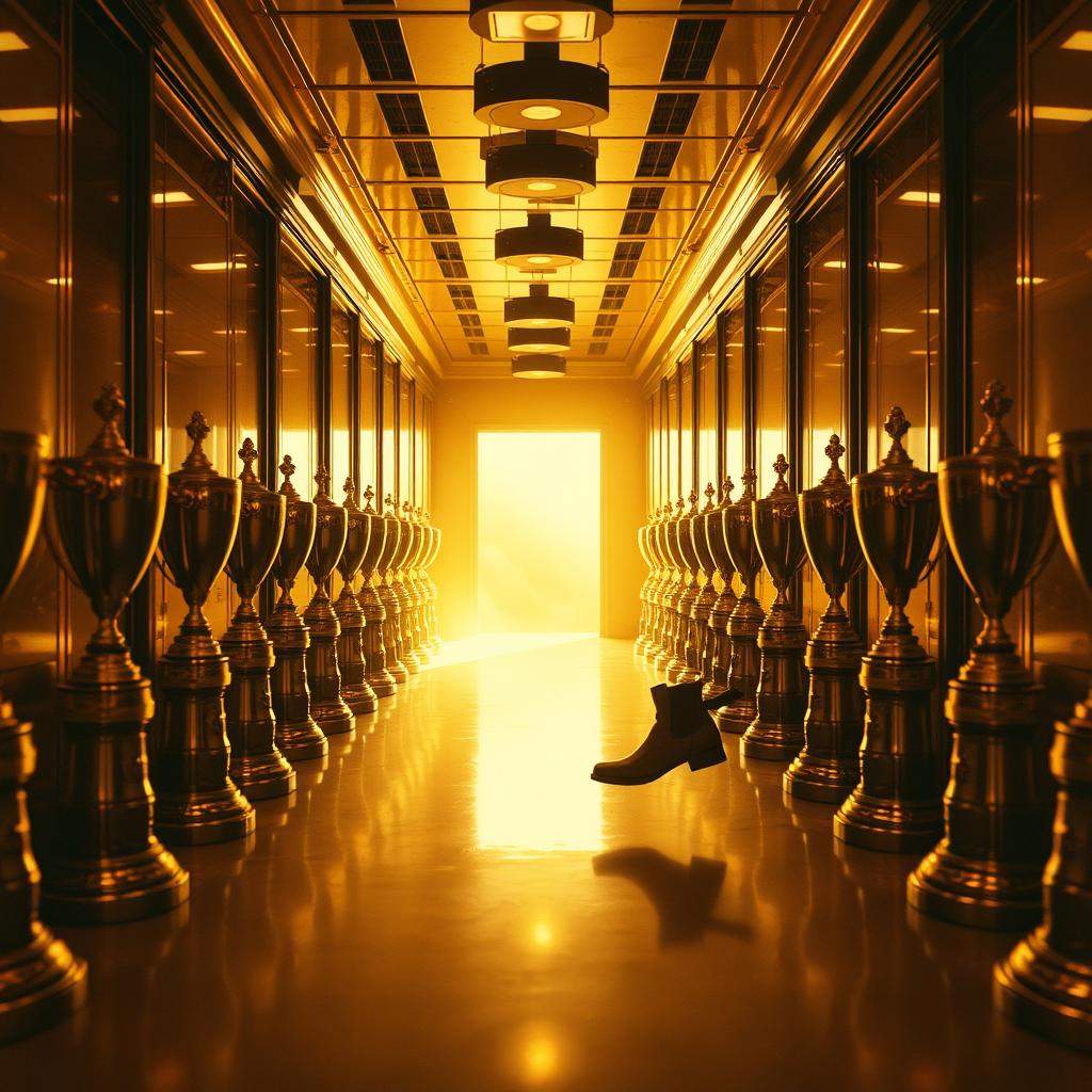 Trophies by the door