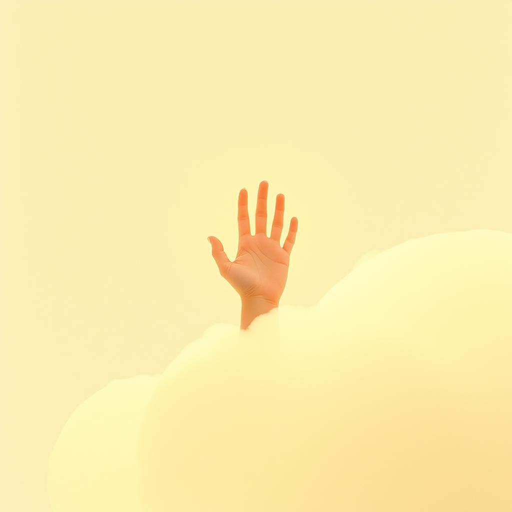 The hand of Jesus in mine