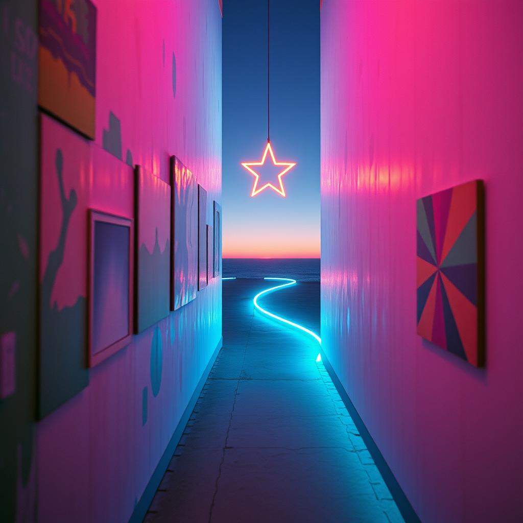 The paintings on these walls