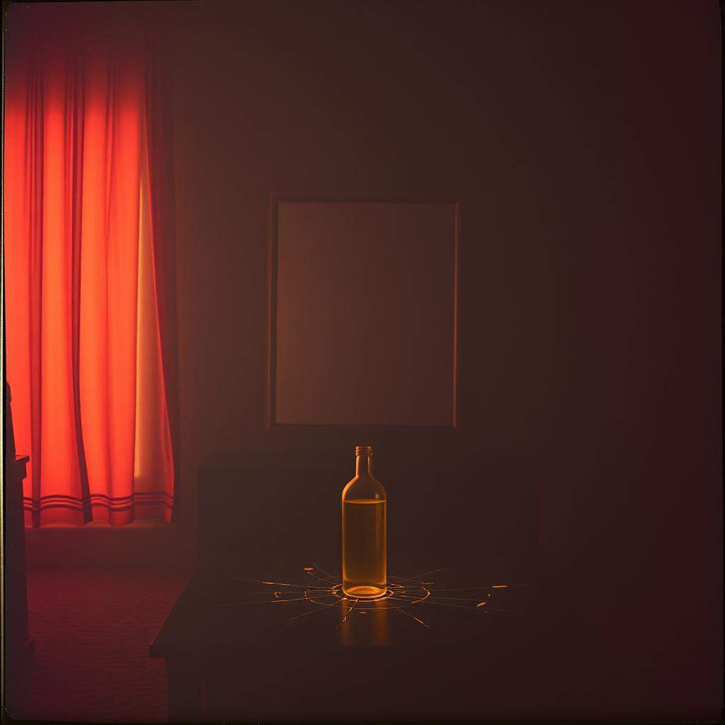 Shadows of the bottles