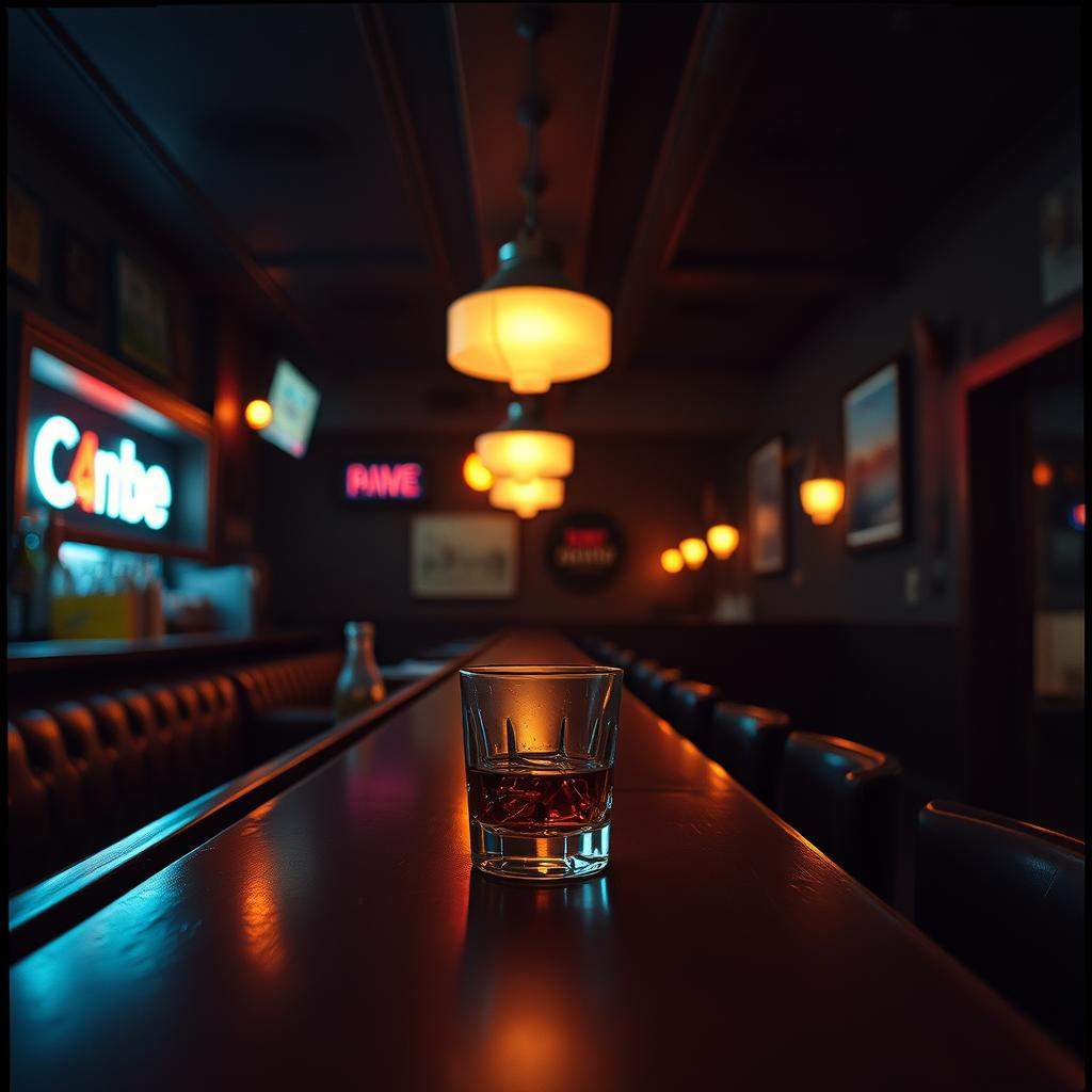 Alone at the bar