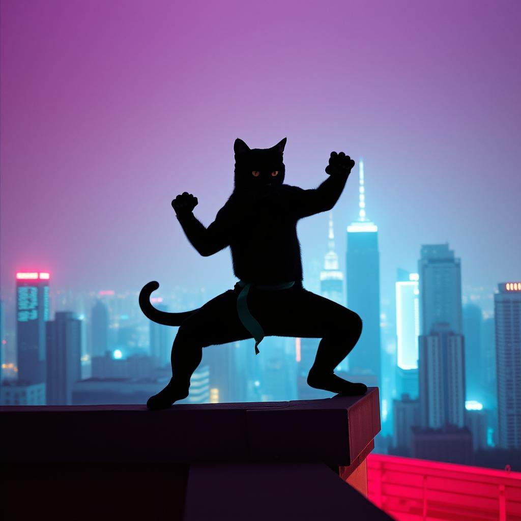 KUNG FU MASTER ONYX THE CAT