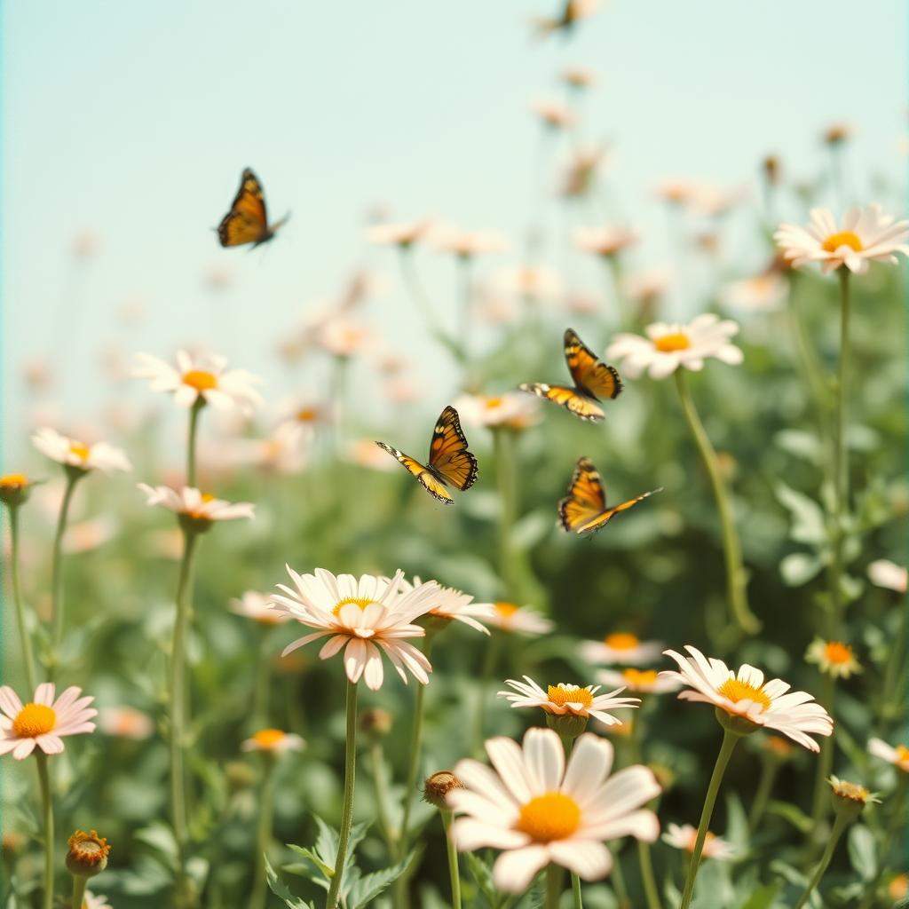 Blaues Band im Frühling