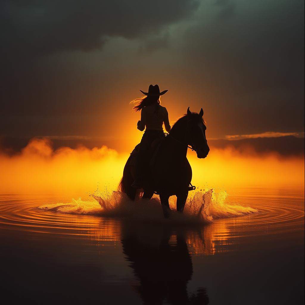 Cowgirl ghost riders