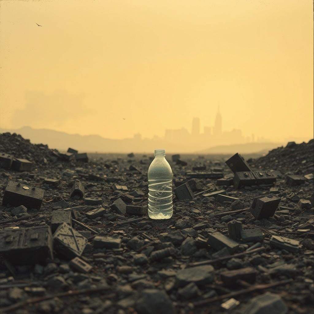 Dietro i cumuli di macerie