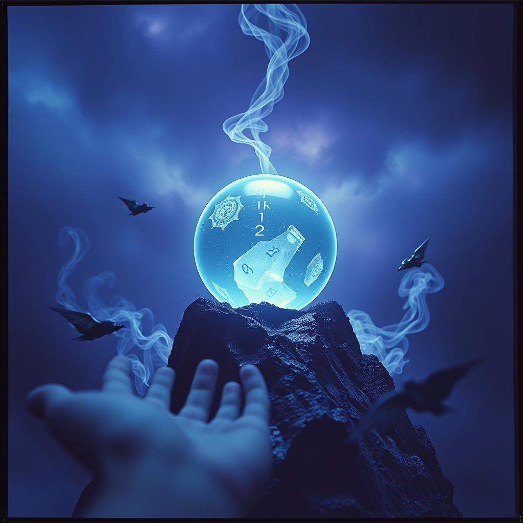 Fortune teller crystal ball