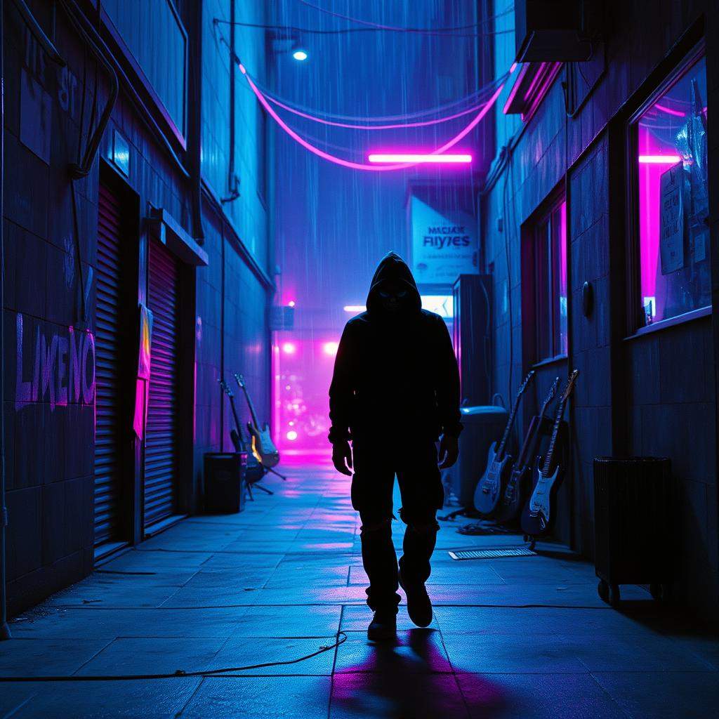 Chaos in ripped blue jeans