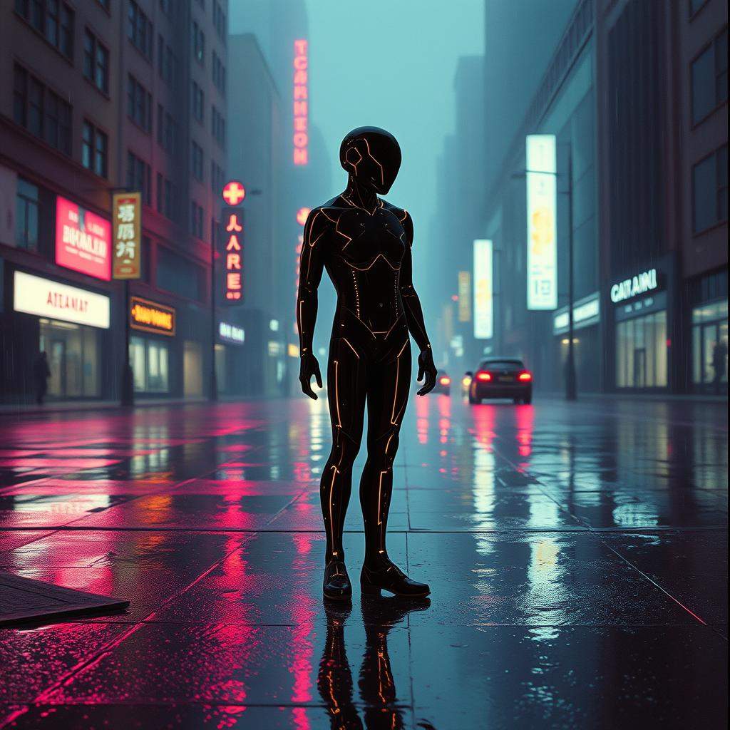 Melancholic synth, slow paced, long held notes,