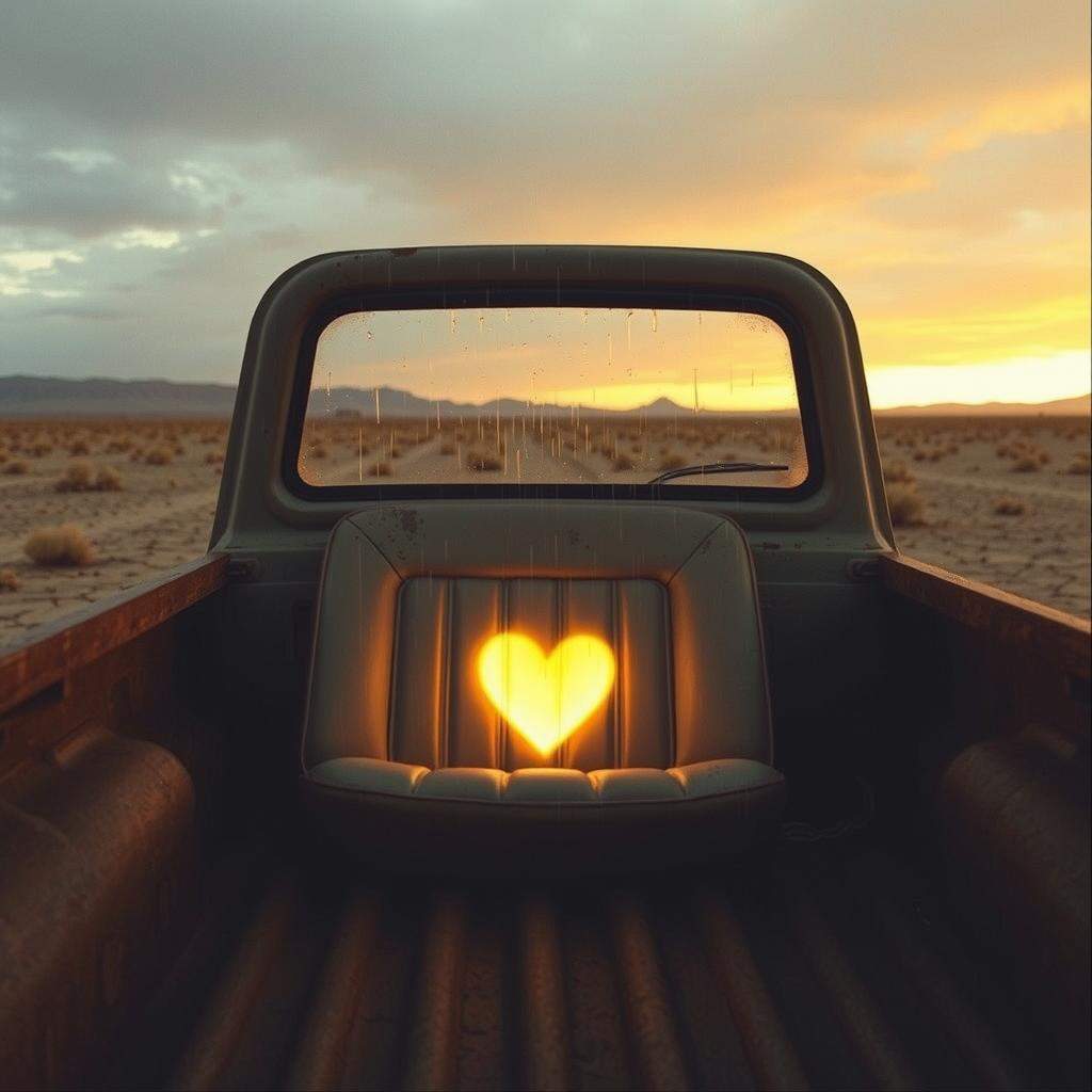 Rainfall On A Desert Field