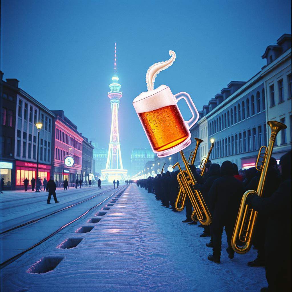 Glühwein auf Glatteis