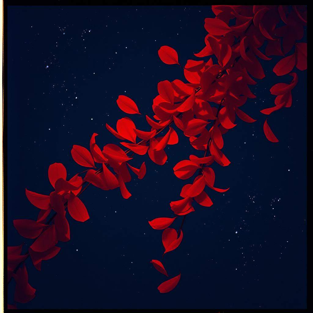 Glowing Red Cascade