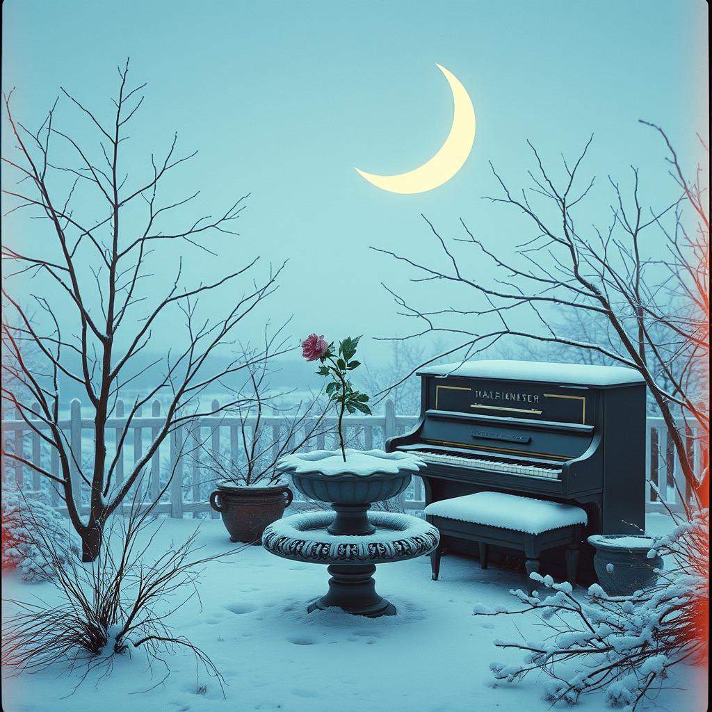 Kışdüştü bahçeme ansızın