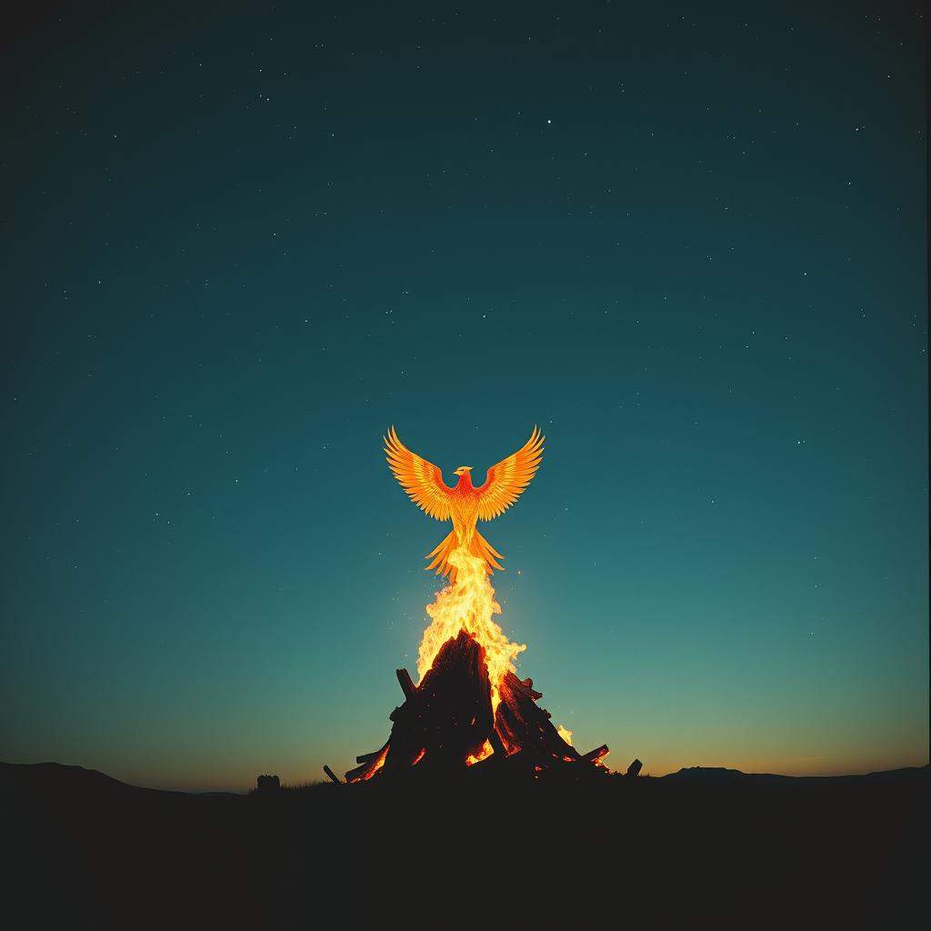 The night bows to the day