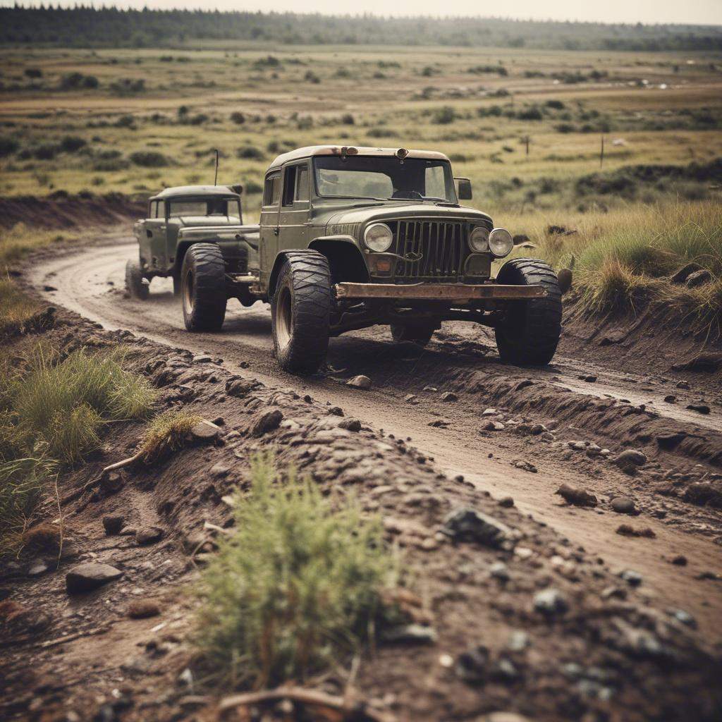I'm tires in the mud. rock
