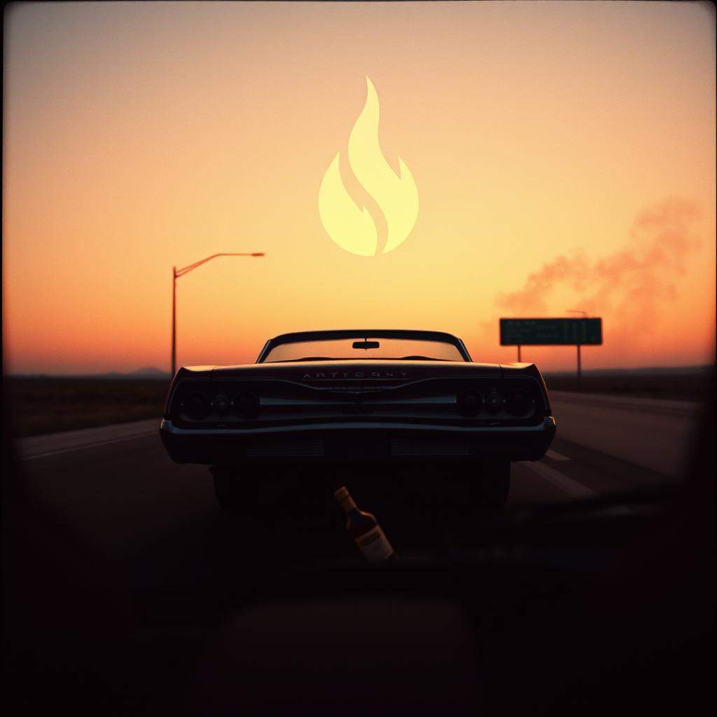 Memories A whiskey bottle An A Cash Song Riding Shotgun