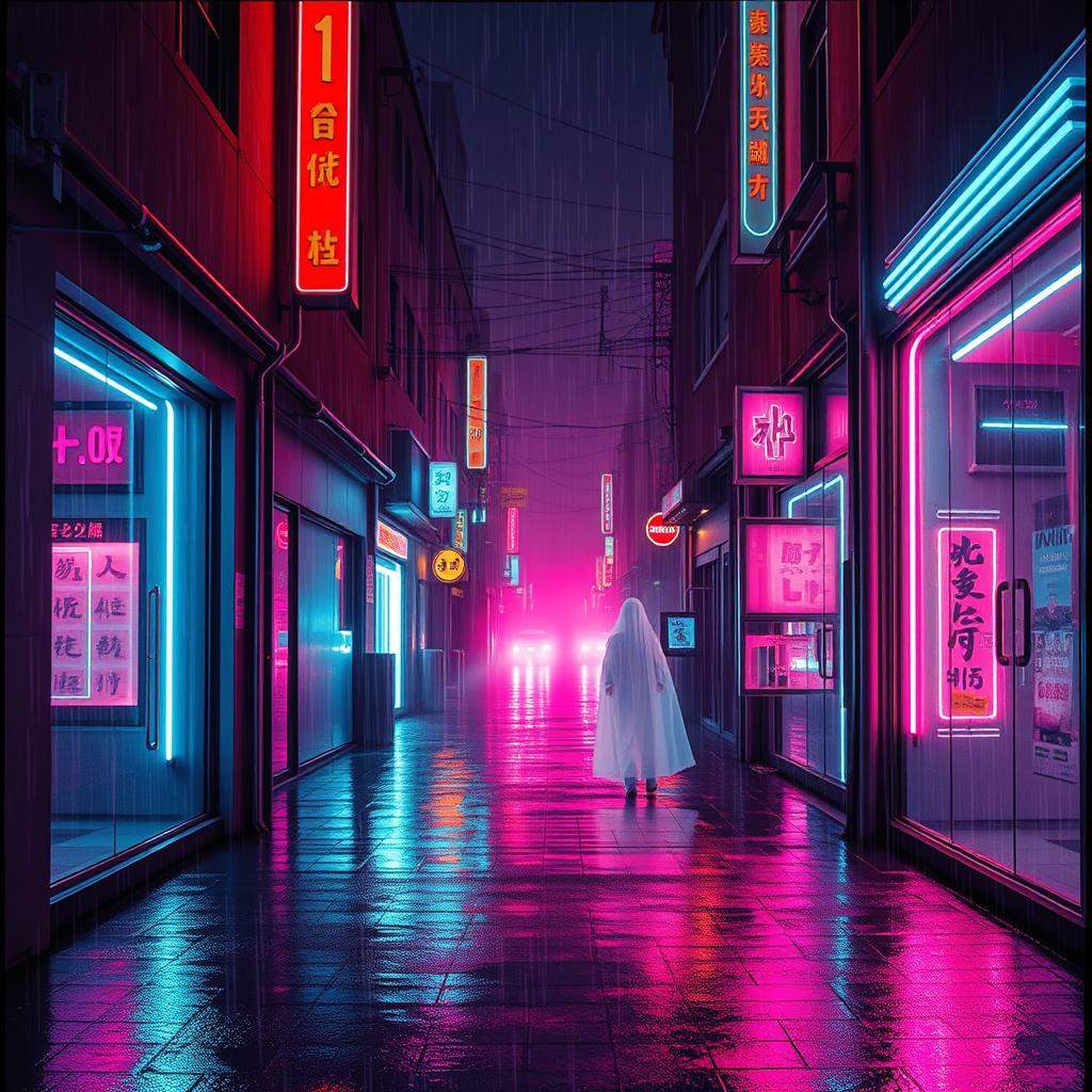 Neon Ghost Procession
