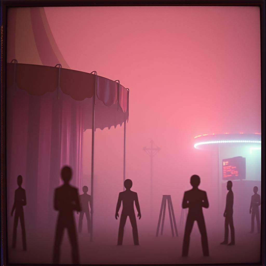 Clowns holding cardboard