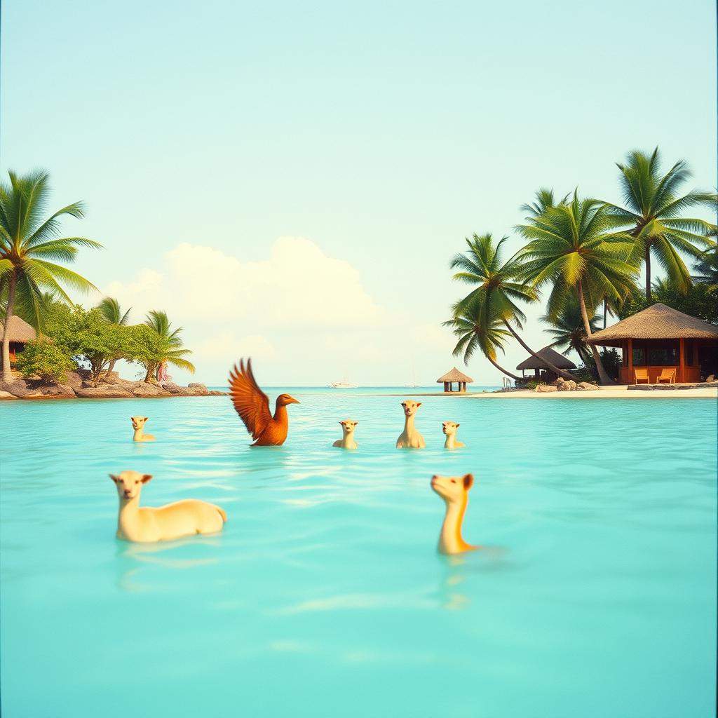 An Island Full of Happy Animals