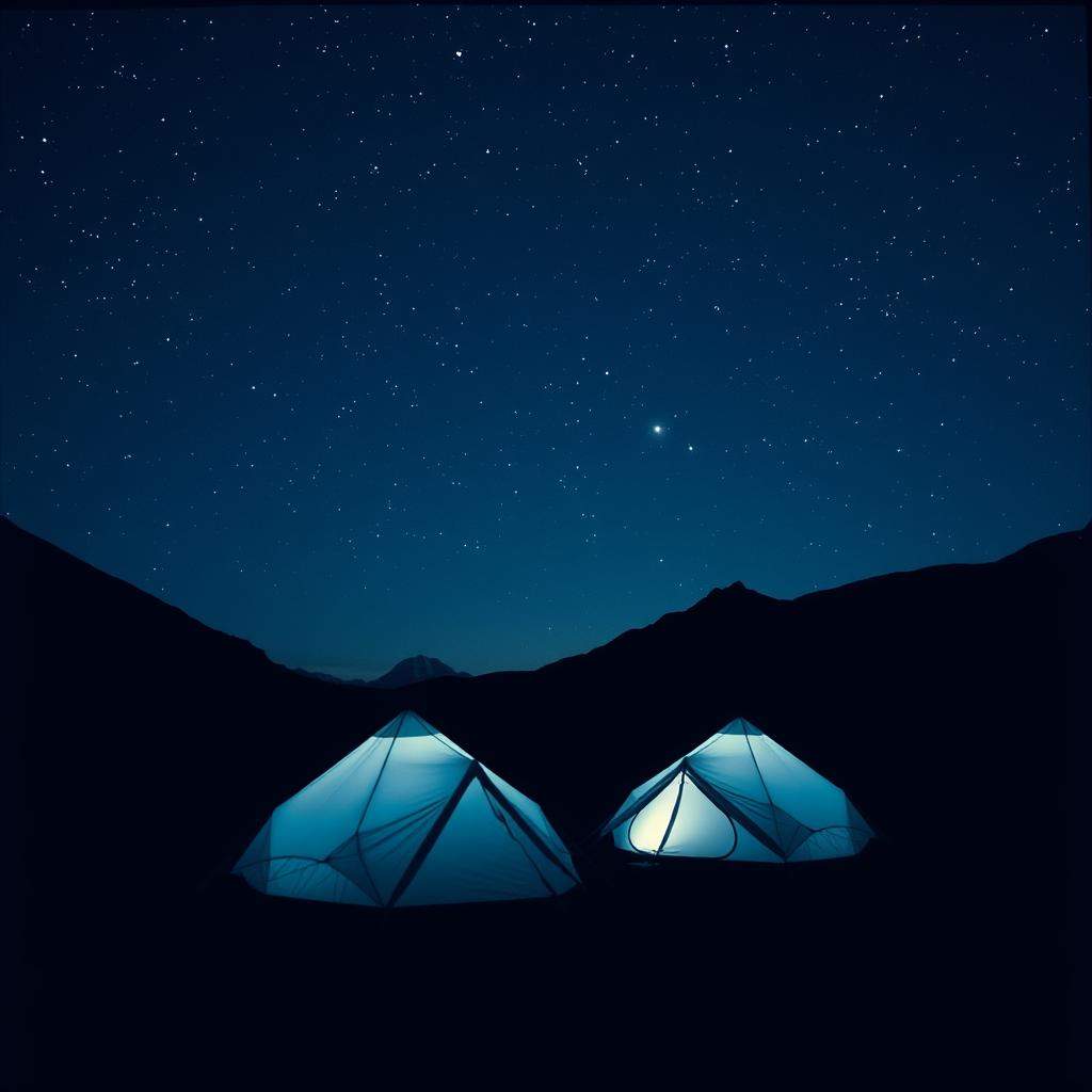 In the mountains shadow