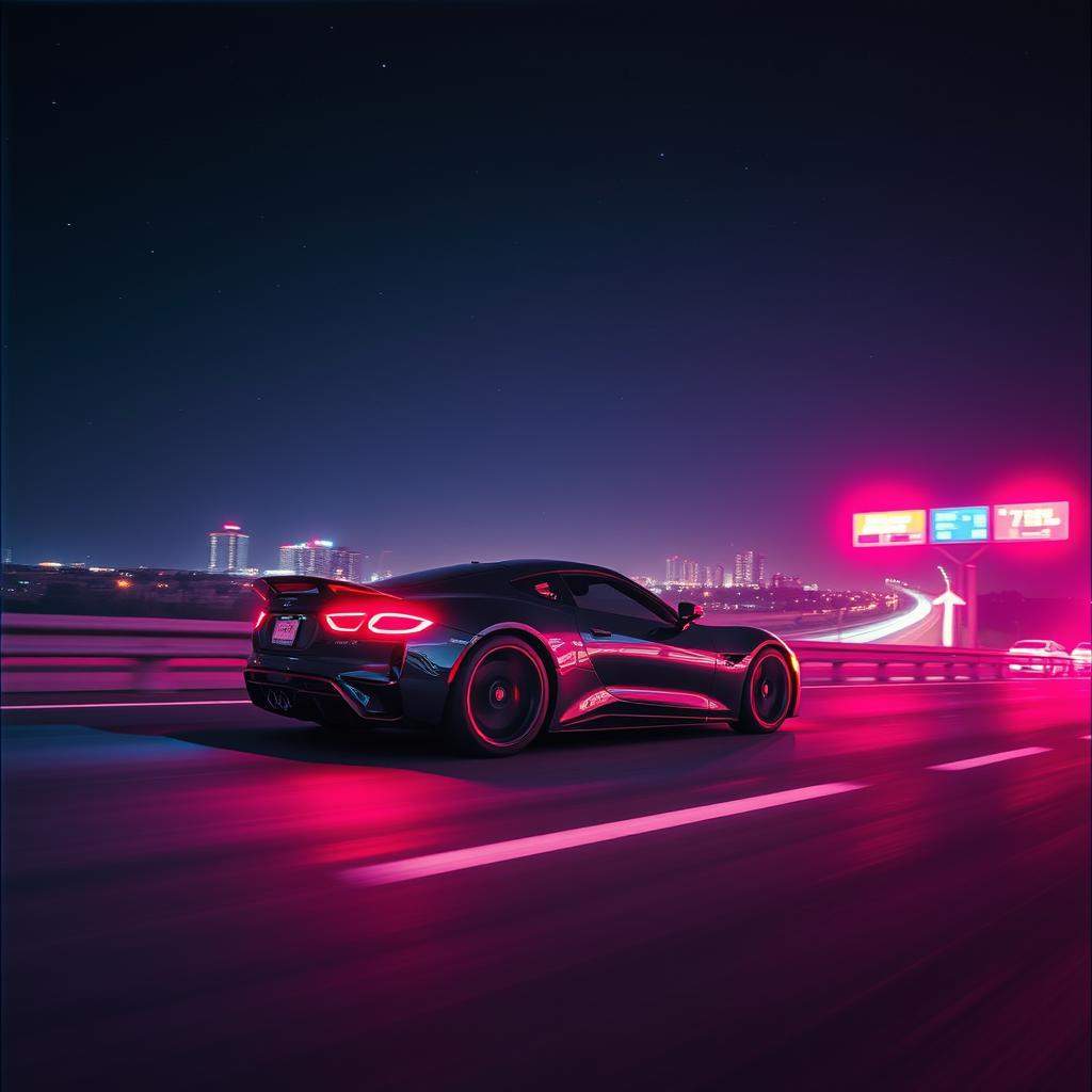 Voy en mi auto, la noche es perfecta