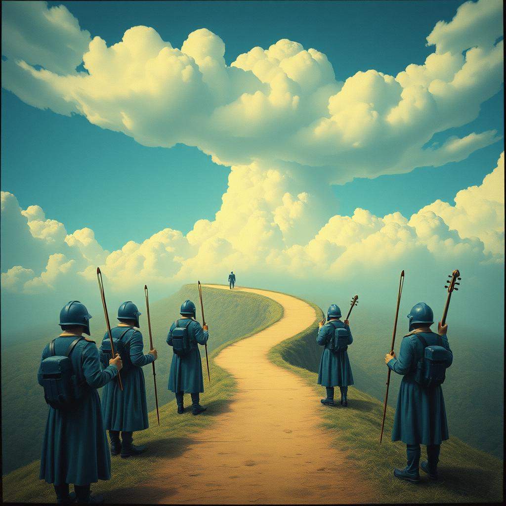 Peace keepers in my head blue helmets