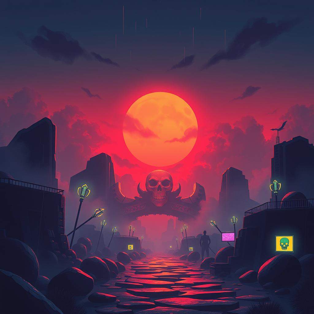 Skull & Staffs in the Wildy