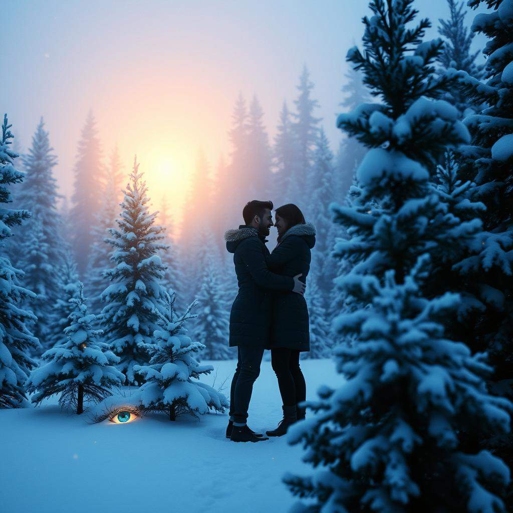 Im Fichtenwald fällt leis der Schnee