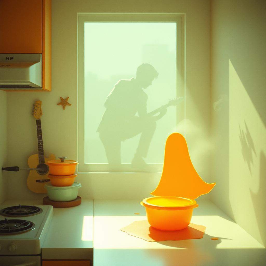 Orange Ghosts In The Plastic