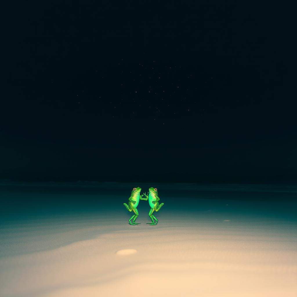 Space Frogs in the Sand