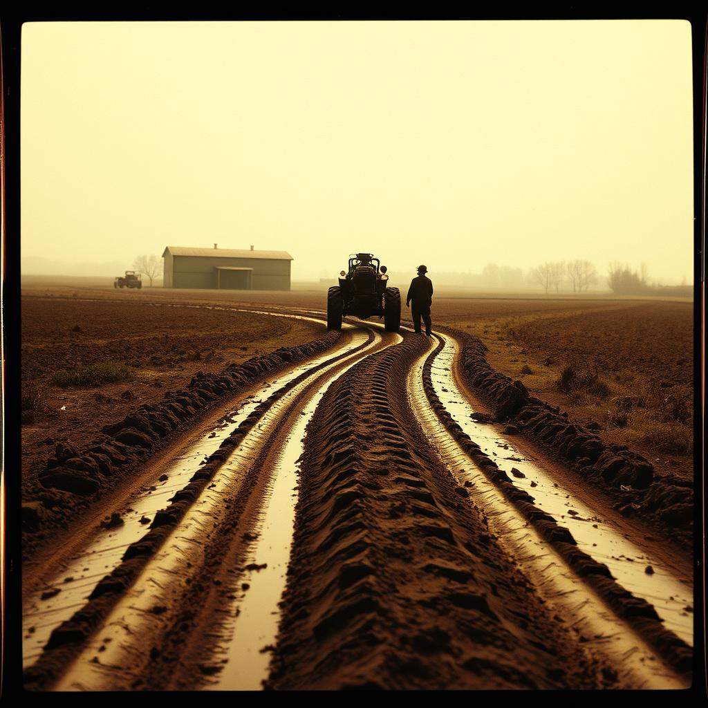 I'm tires in the mud. rock