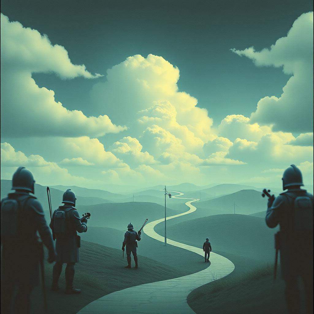 Peace keepers in my head blue helmets