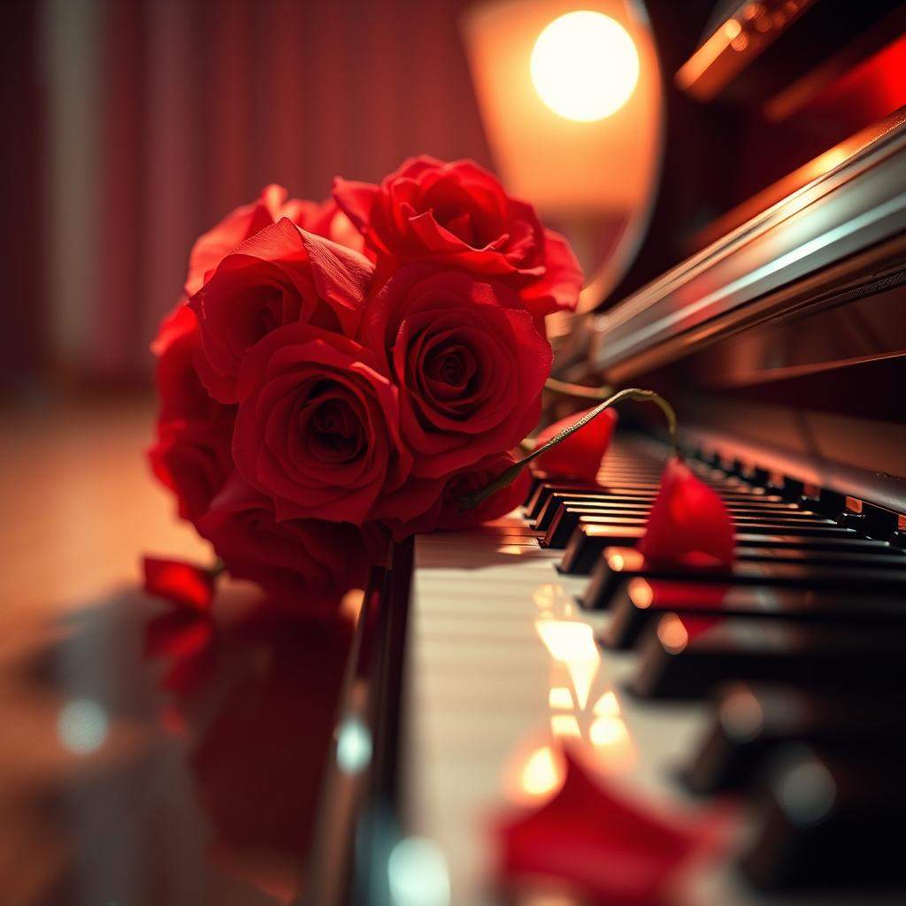 Claveles rojos y rosas