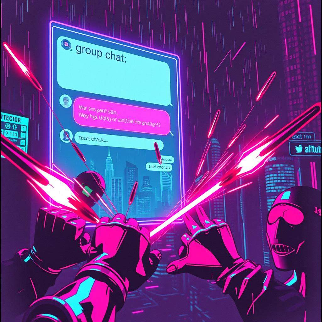 Bullet Rain in the Group Chat