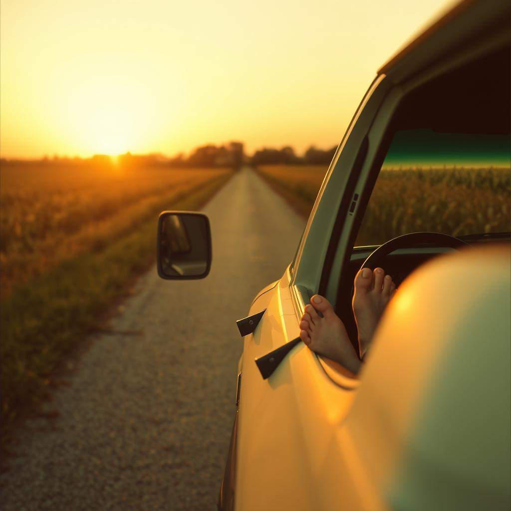 Pink Toes On The Dash