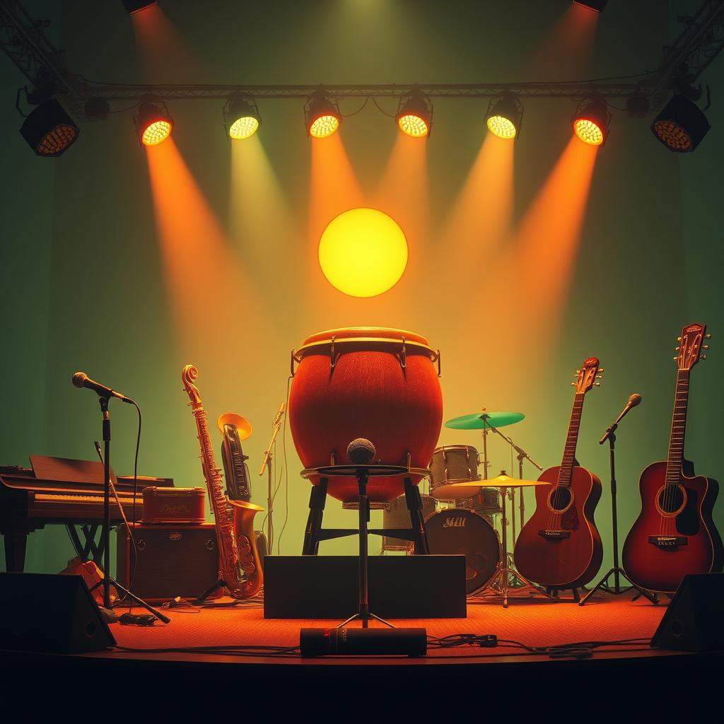 Live reggae gong instrumental