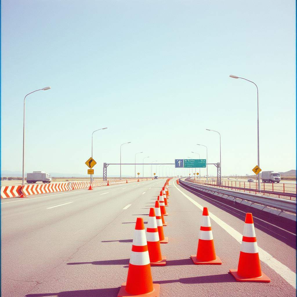 Baustellen Wahnsinn auf der Autobahn